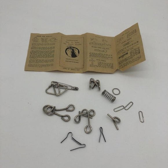 Rare, vintage Zenith Puzzles A Collection of 10 famous Puzzles (metal) - Picture 3 of 9